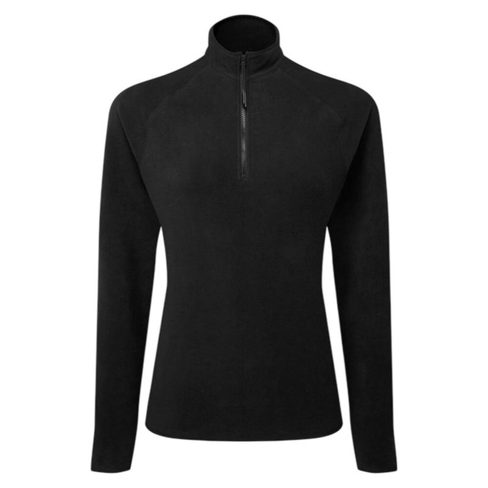 TriDri Womens/Ladies Recycled Fitted Active Fleece Top / Black